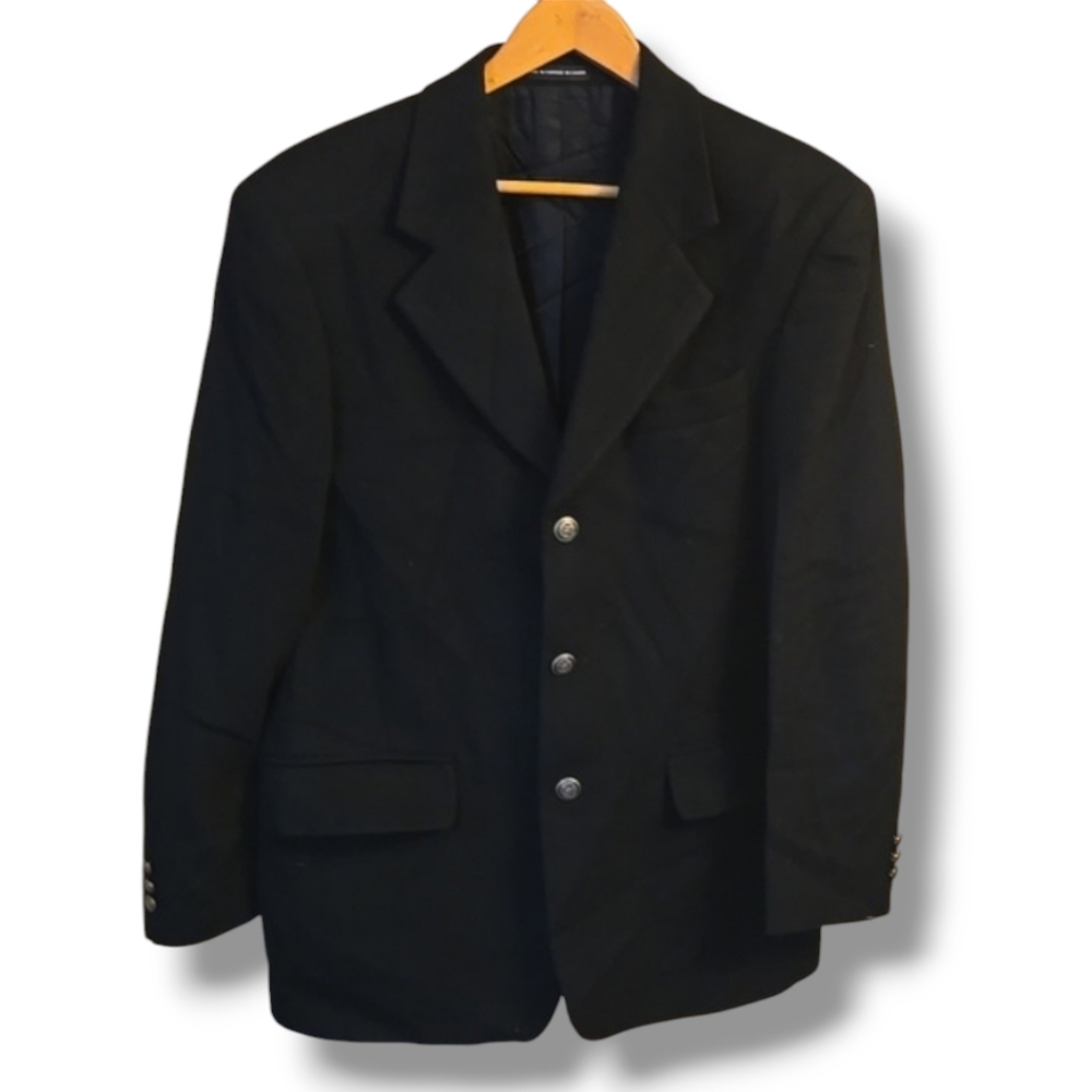 Hudson's Bay Company Black Wool Camel Hair Blend Jacket